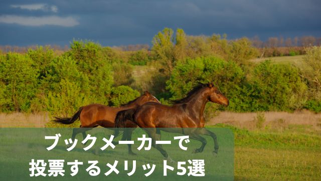 ブックメーカーで競馬に投票するメリット5選