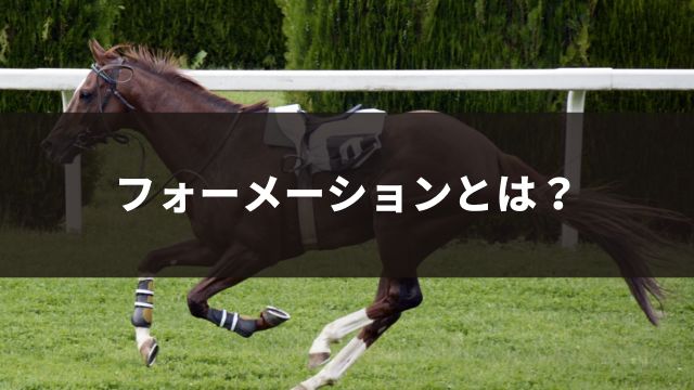 競馬のフォーメーションとは？