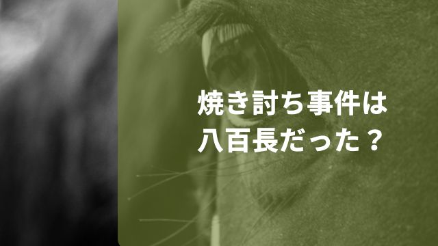 園田競馬場の焼き討ち事件は八百長だった？