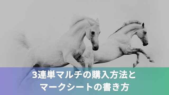 競馬における3連単マルチの買い方！購入方法とマークシートの書き方を解説