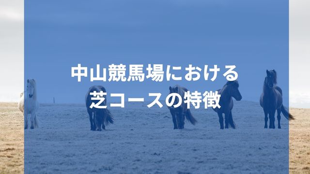 中山競馬場における芝コースの特徴