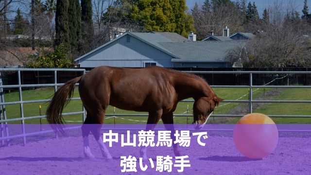 中山競馬場で強い騎手