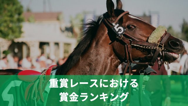 競馬の重賞レースにおける賞金ランキング