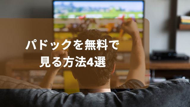 競馬のパドックを無料で見る方法4選