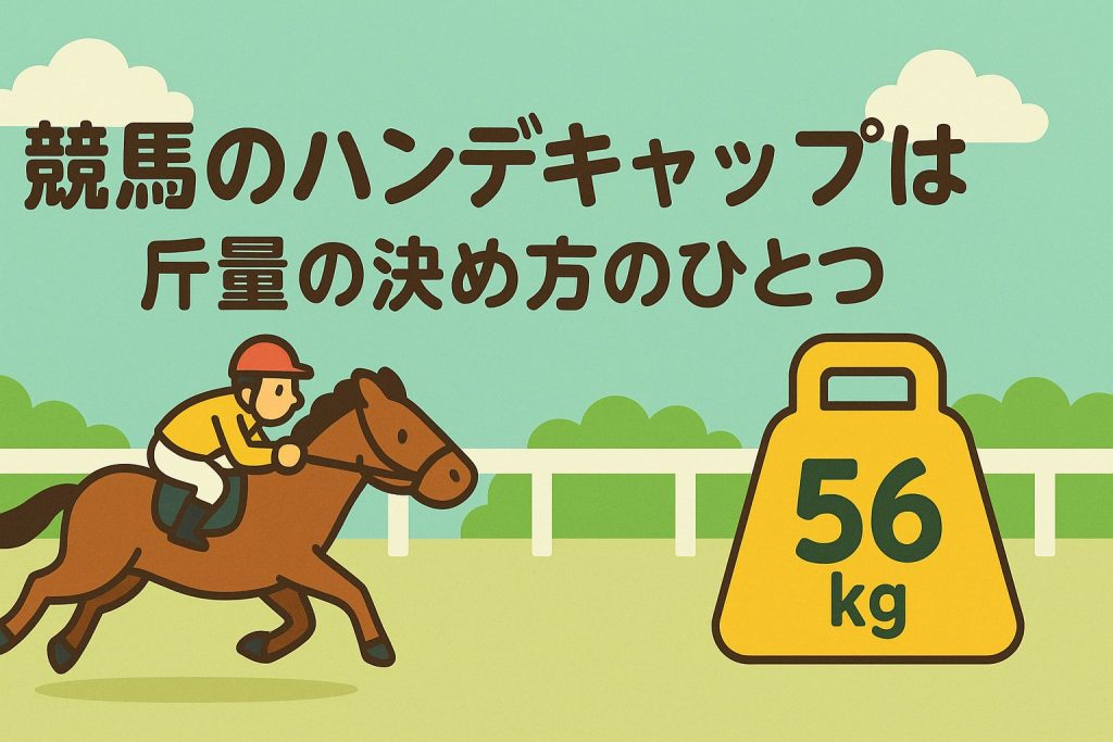 競馬のハンデキャップは斤量の決め方のひとつ