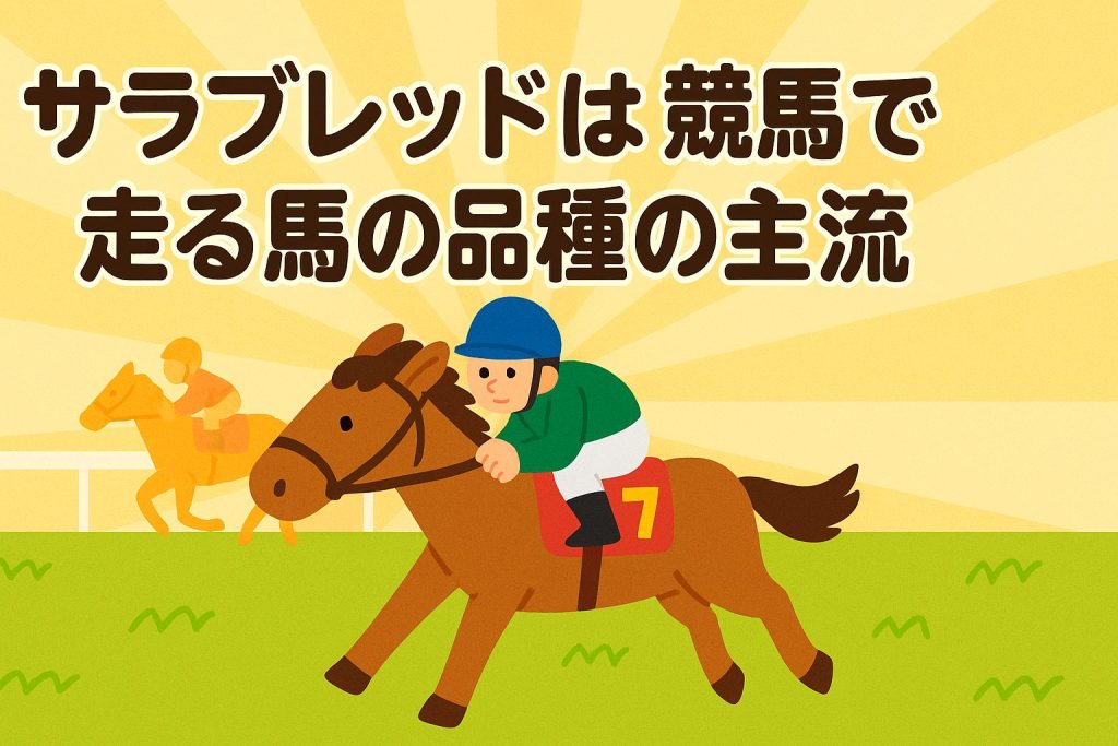 サラブレッドは競馬で走る馬の品種の主流